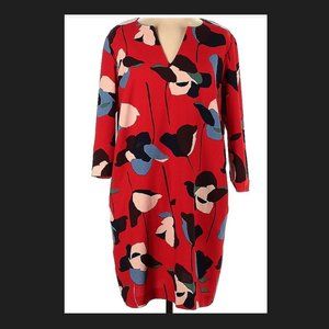Boden Retro Floral Shift Dress - Size 12 - GUC